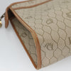 Christian Dior Vintage Honeycomb Zip Pouch Coated Canvas