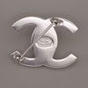 Chanel Vintage CC Turnlock Brooch Metal