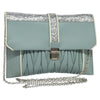 Secondhand Miu Miu Madras Chain Clutch Matelasse Leather with Glitter