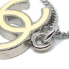 Chanel CC Logo Pendant Necklace Metal