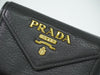 Secondhand Prada Trifold Wallet Vitello Grain