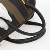 Fendi Vintage Pequin Convertible Boston Bag Coated Canvas