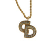 Secondhand Christian Dior CD Pendant Necklace Gold-plated