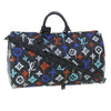 Secondhand Louis Vuitton Keepall Bandouliere Bag Graffiti Monogram Eclipse