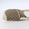 Secondhand Gucci Zip Messenger Bag GG Canvas with Perforated