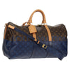 Louis Vuitton Keepall Bandouliere Bag Monogram Eclipse Split Canvas
