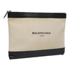 Secondhand Balenciaga Navy Zip Pouch Canvas and