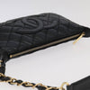 Chanel Timeless CC Chain Pochette Quilted Caviar