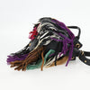 Saint Laurent Fringe Emmanuelle Bucket Bag Multicolor Leather