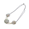 Chanel Camellia CC Long Necklace Metal with Faux Pearls