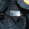 Prada Convertible Metal Handle Satchel Quilted Tessuto