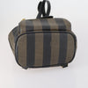 Fendi Pequin Front Pocket Backpack Coated Canvas