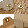Chanel Vintage CC Basket Bag Wicker and Leather