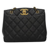 Secondhand Chanel Vintage CC Lock Pocket Chain Tote Caviar