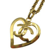 Secondhand Chanel CC Heart Pendant Necklace