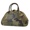 Secondhand Christian Dior Vintage Saddle Bowler Bag Camouflage Printed Pixelated