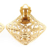 Secondhand Chanel Vintage CC Square Clip-On Earrings