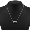 Tiffany & Co. Elsa Peretti Bean Pendant Necklace Sterling Silver