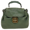 Secondhand Chloe Elsie Satchel Green Leather Bags