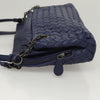 Secondhand Bottega Veneta Intrecciato Navy Leather Bags