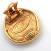 Chanel Vintage Round CC Clip-On Earrings Metal