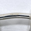 Gucci Logo square cuffs Silver 925