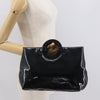 Celine Circle Logo Handbag Patent Leather