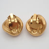 Secondhand Chanel Vintage Round Clip-On Earrings Metal with Faux