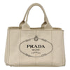 Secondhand Prada Canapa Tote White Canvas Bags