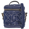 Chanel Vanity Case Quilted Denim