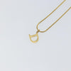 Secondhand Christian Dior D logo Pendant Necklace