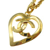 Secondhand Chanel CC Heart Pendant Necklace