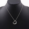 Tiffany & Co. Elsa Peretti Open Heart Pendant Necklace Sterling Silver
