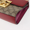 Gucci Padlock Shoulder Bag GG Coated Canvas and Leather