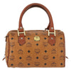 Secondhand MCM Visetos logogramme Handbag Canvas and