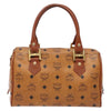 Secondhand MCM Visetos logogramme Handbag Canvas and