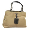 Secondhand Prada Convertible Chain Tote Quilted Tessuto