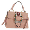 Secondhand Miu Miu Madras Crystal Buckle Shoulder Bag