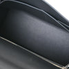 Hermes Kelly Handbag Cavalcadour Toile and Black Swift with Palladium Hardware