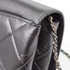 Chanel Retro Label Chain Clutch Quilted Lambskin