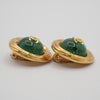 Secondhand Chanel Vintage CC Round Button Clip-On Earrings