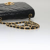 Chanel Full Flap Shoulder Bag Embossed Quilted Calfskin