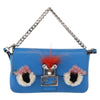 Secondhand Fendi Monster Baguette Leather and Fur