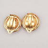 Secondhand Chanel Vintage CC Round Clip-On Earrings