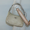 Secondhand Prada Hobo Tessuto Beige Nylon Bags