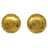 Chanel CC Round Earrings Metal