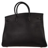 Hermes Birkin Handbag Black Ardennes with Gold Hardware