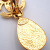 Secondhand Chanel CC Teardrop Earrings Metal with Faux