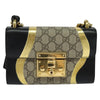 Gucci Padlock Shoulder Bag GG Coated Canvas and Leather