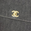 Chanel Vintage Classic Top Handle Flap Bag Denim